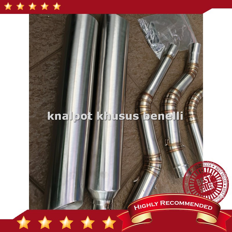 Sale Knalpot Racing Double Kanan Kiri Full System Benelli Patagonian Eagle 250 Pemasangan PNP