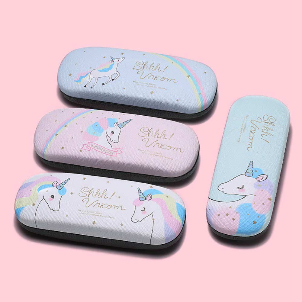 Kotak Kacamata Unicorn FREE Sarung &amp; Lap Kacamata - Hardcase - Fashion Wanita ( Group )