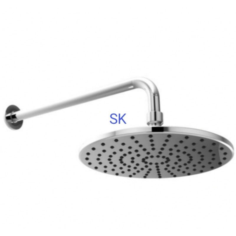 Wall Shower Bulat 8 inch - Shower Tanam - Shower Tembok Kamar Mandi -