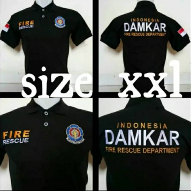 KAOS KERAH DAMKAR XXL-KAOS POLO DAMKAR-BAJU DAMKAR-POLO DAMKAR-SERAGAM DAMKAR-