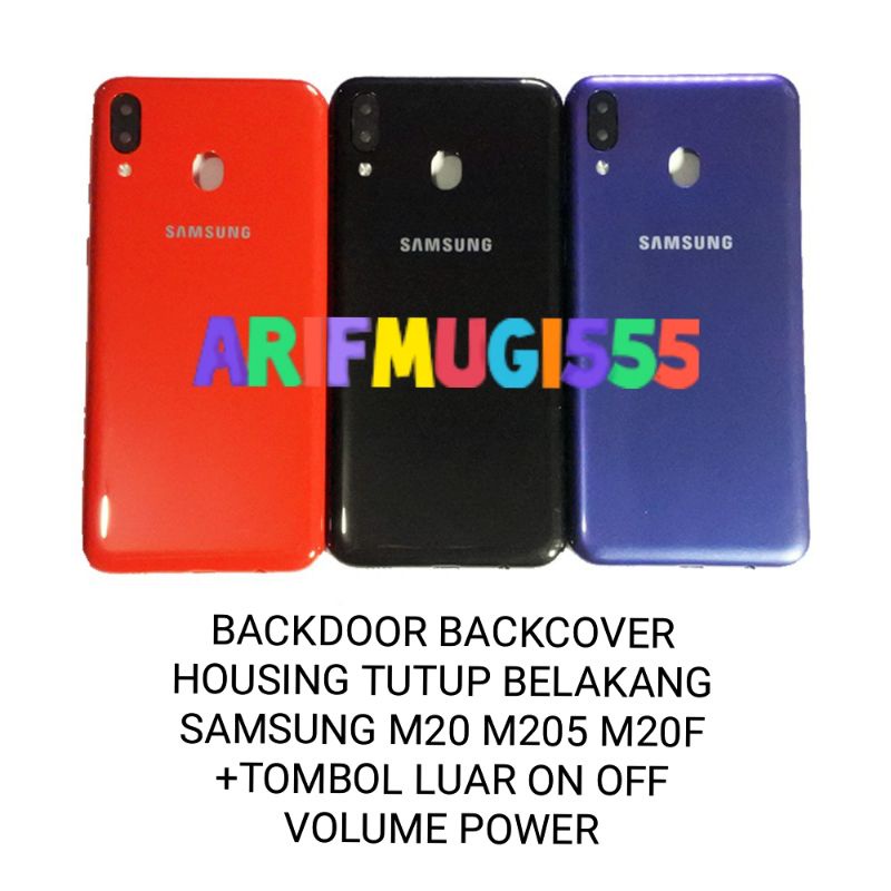 BACKDOOR BACKCOVER KESING CASING HOUSING TUTUP BELAKANG SAMSUNG M20 M205 M205F ORIGINAL