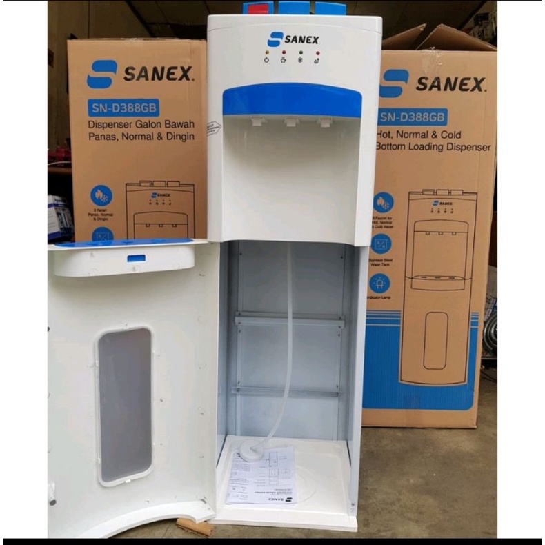 dispenser galon bawah SANEX SN - 388 GB - hot and cool - dispenser air panas dan dingin