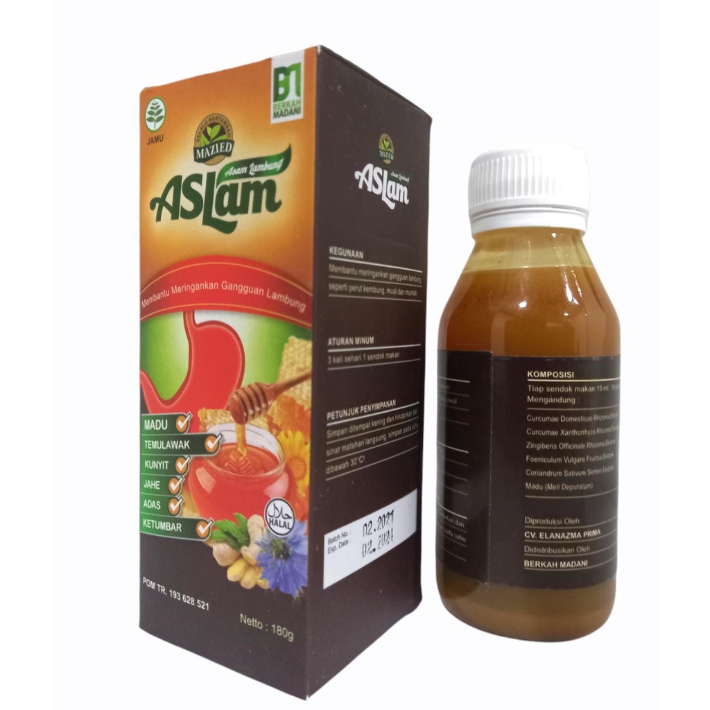 Madu Aslam Asam Lambung Maag 6 In 1 Origginal 180gr