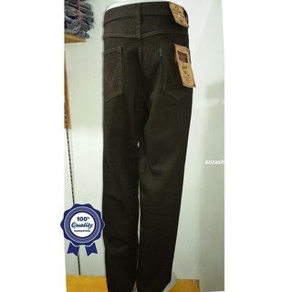  Celana  Jeans  Denim  Bandung  WANZ Standar Regular Coklat 33 