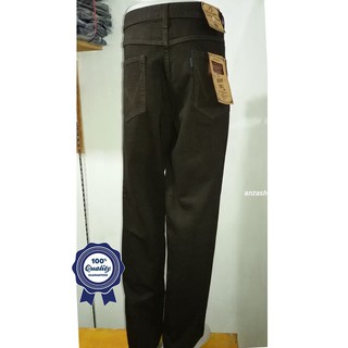 Celana Jeans Denim Bandung WANZ Standar Regular Coklat 33 Celana Jeans Denim Bandung WANZ Standar Regular Coklat 33