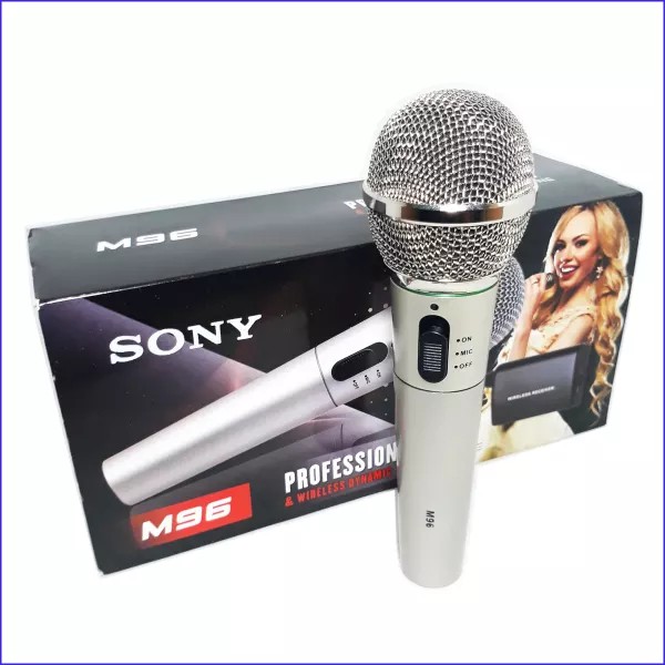 SONY M96 Microphone Vocal Profesional Cable Mic Kabel dan Wireless Suara Mantap