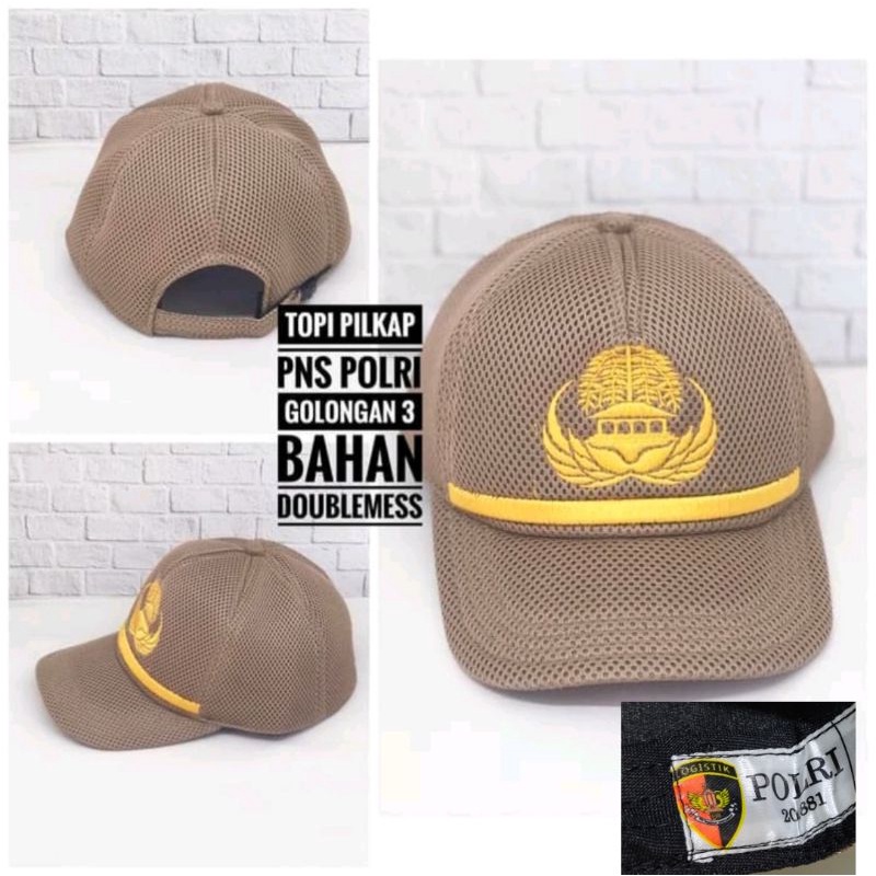 Topi PNS jatah Polri  /  Topi PNS Polri