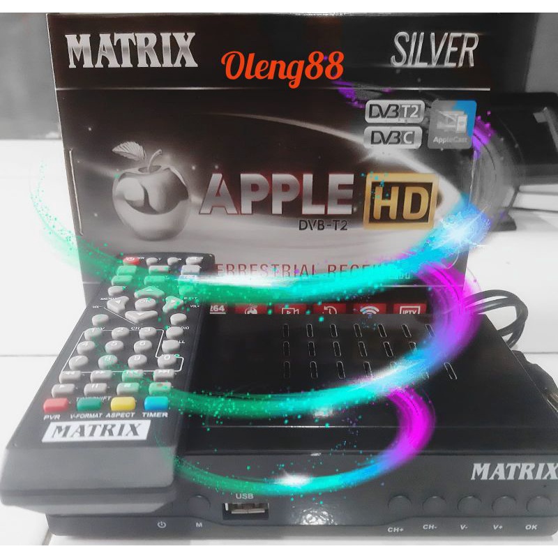 Matrix Apple Silver Set Top Box DVB-T2 1080p Silver