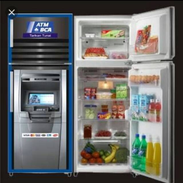 Sticker kulkas 2 pintu