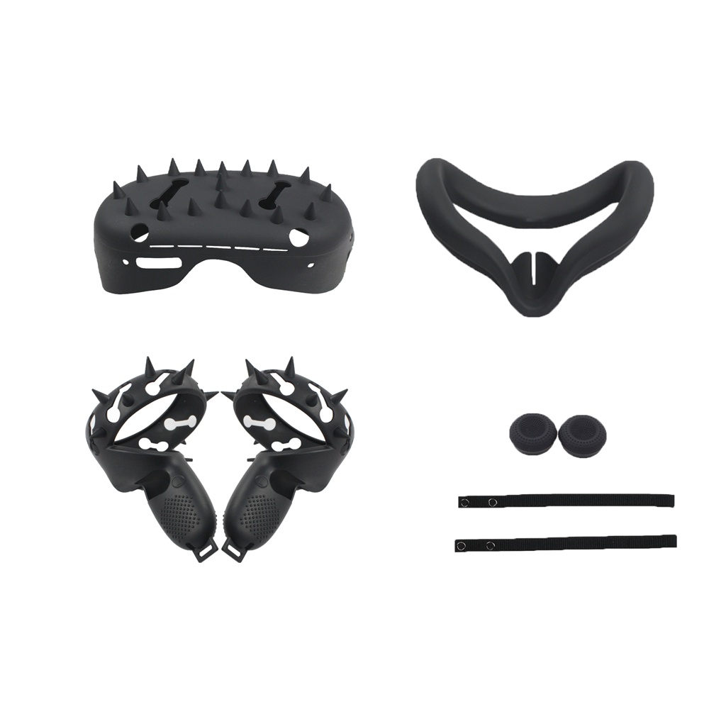 Set Case Pelindung Bahan Silikon Anti Gores Untuk Oculus Quest 2 Vr Controller