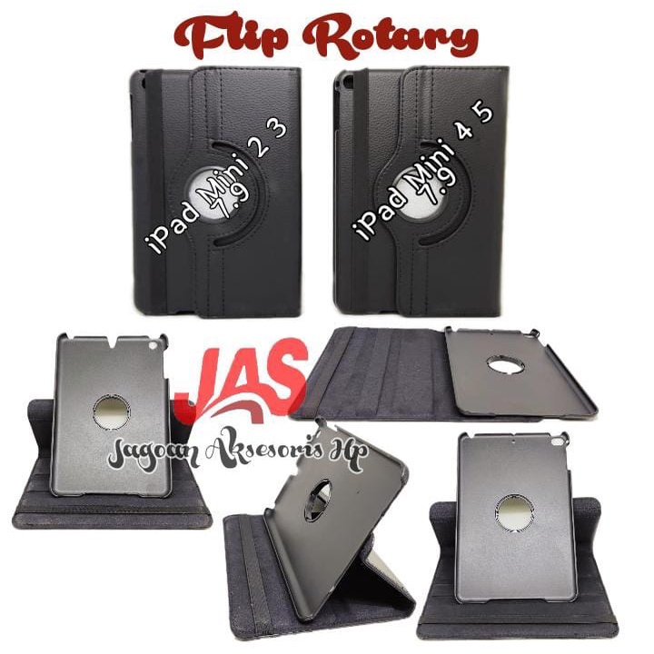 ROTARY Standing Case iPad Mini 1 2 3 iPad Mini 4 5 Flip Cover Putar 360 Sarung Muter