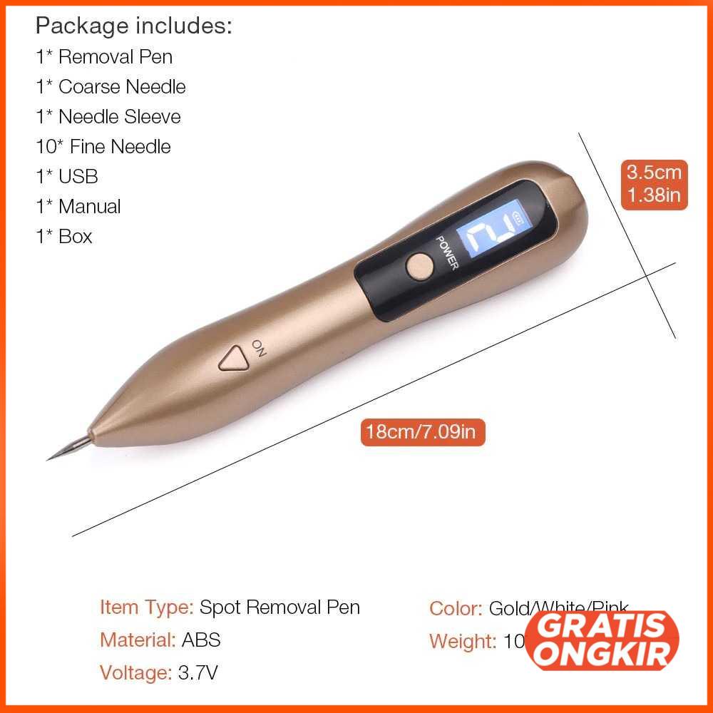 Pen Laser Plasma Penghilang Jerawat Dark Spot Wajah JT75