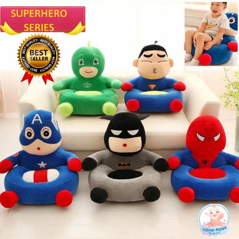 GRATIS ISI! Sofa Bayi Anak Dewasa Superhero series Original Premium