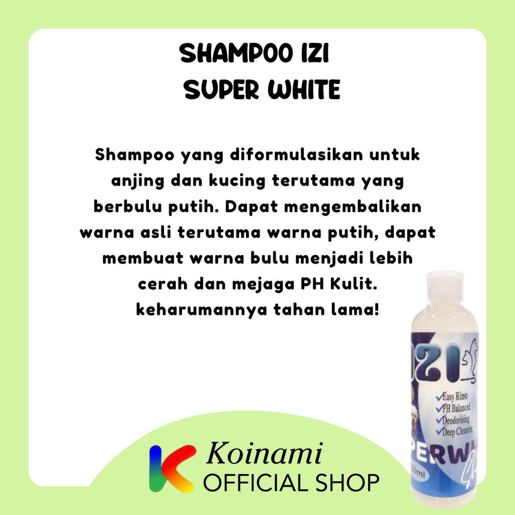 IZI SHAMPO SUPER WHITE 250 ML / SHAMPO KUCING ANJING PEMUTIH / TALI MAS