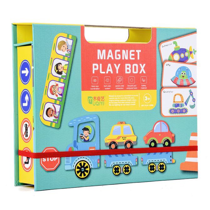 TweedyToys - Magnet Play Box - Magnetic Puzzle Motif Lucu