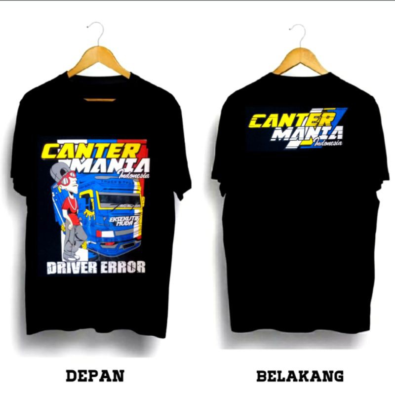 Kaos distro Canter Mania / Kaos Canter mania / Kaos truk / Kaos gambar Canter Mania / Kaos Kece