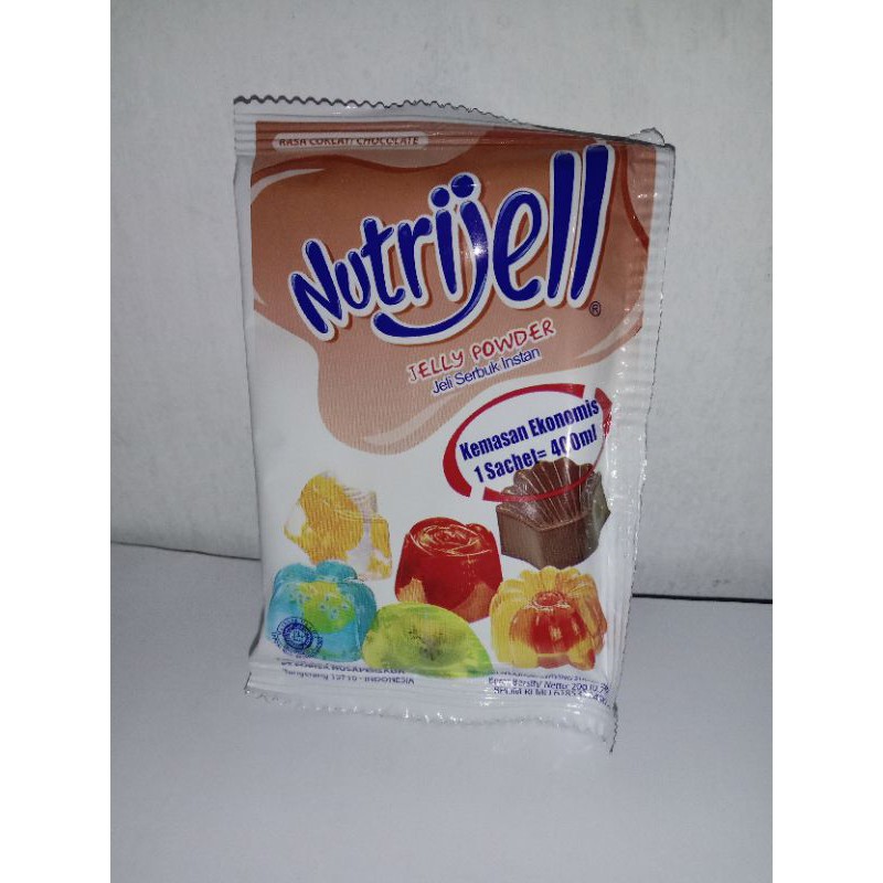 

Bahan agar Nutrijell rasa coklat