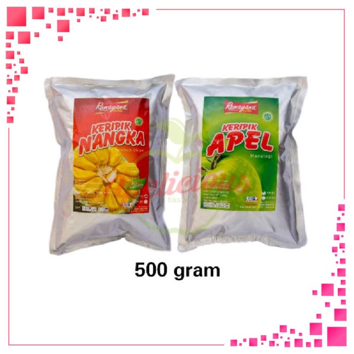 

Termurah Keripik Buah Nangka Apel kripik oleh-oleh Khas Malang 500 gra