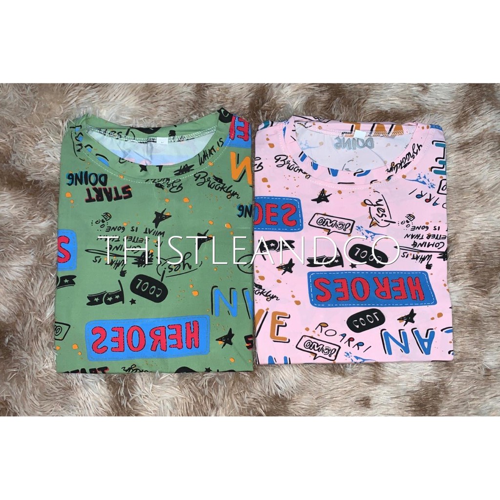 Oversize Tee Tshirt   Model Longgar Untuk Wanita Motif  Fox Heroes