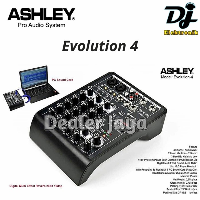 Mixer Analog Ashley EVOLUTION 4 / EVOLUTION4 - 4 channel