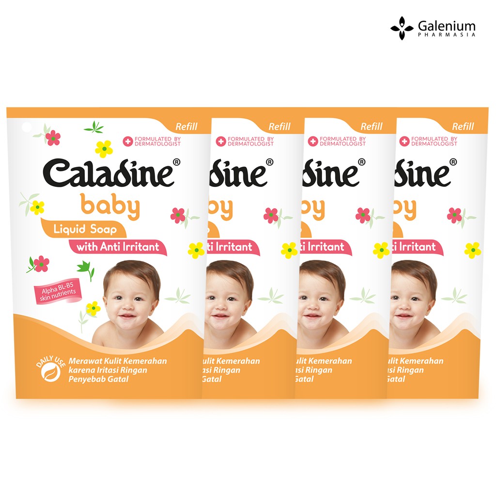 Caladine Baby Liquid Soap Refill 210ml - Sabun Mandi Bayi Cair 210 ml