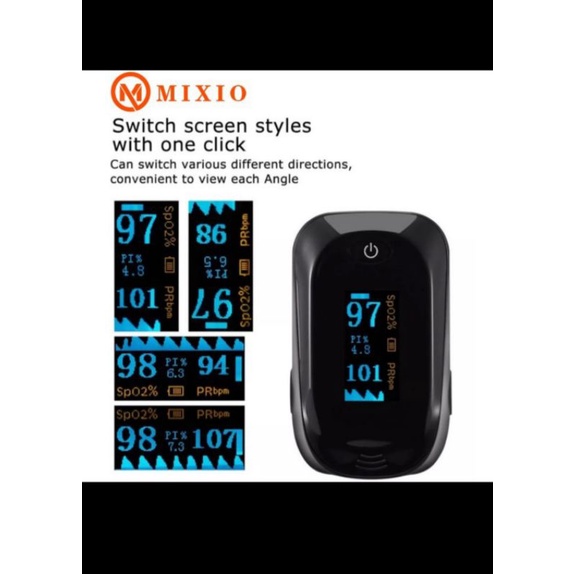 Oximeter H1 Figertip Pulse Oxymeter Alat ukur kadar Oksigen Sp02