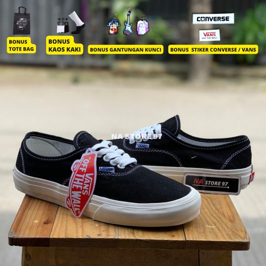 sepatu vans autentic vault black white premium quality Sneakers pria dan wanita