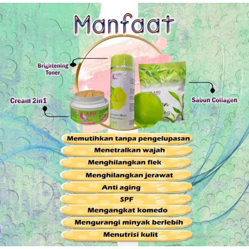 CREAM FLEK/JERAWAT ASG GLOW BPOM Original 100%