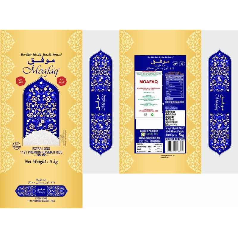 

Beras basmati extra long white & creamy sella rice new import premium quality