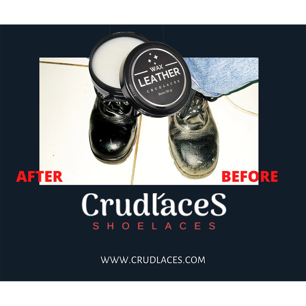 LEATHER WAX CRUDLACES 50 gr-LEATHER CARE-PERAWATAN PELEMBAB BAHAN KULIT-SEMIR SEPATU-WAX SEPATU KULI