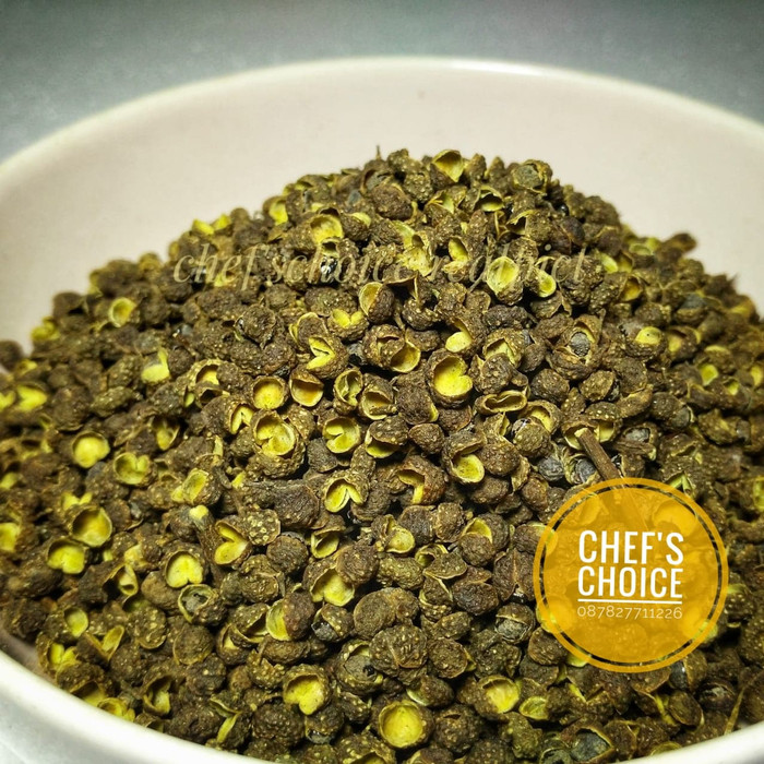 

New Arrival - Green Szechuan Pepper/ Andaliman Hijau Kering/ Hua Jiao Fa Ciao 250 Gr