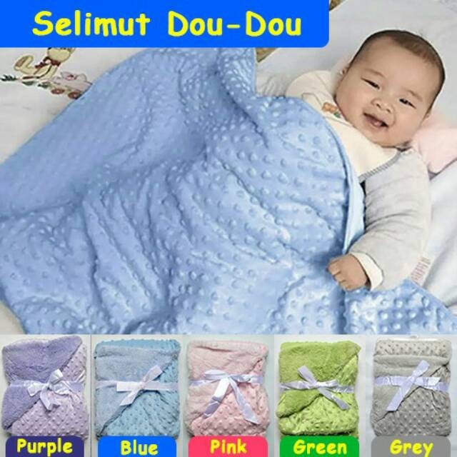 Selimut Bayi CARTER'S Selimut Dot Bahan Polyester - bumpy corn Baby Blanket - soft dan tebal