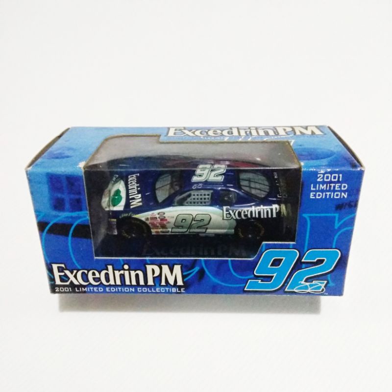 Nascar No 92 Excedrin PM Jimmie Johnson Chevrolet Monte Carlo Limited Edition 2001 RACING CHAMPIONS 