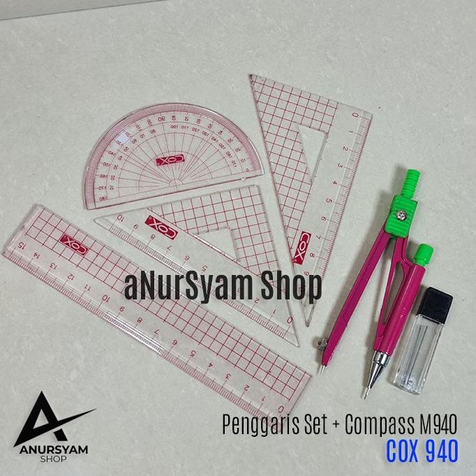 

Penggaris Set Plus Compas Mechanic COX M940 anursy44 Kualitas Baik