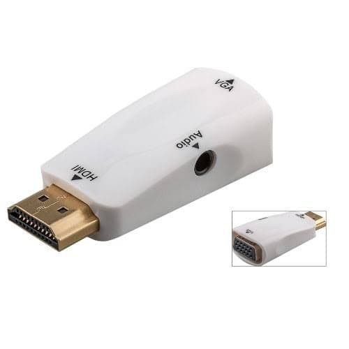 Hdtv to vga audio 3.5mm converter dongle adapter NB 1080p full hd - Konverter hdtv male to d-sub 15 pin female