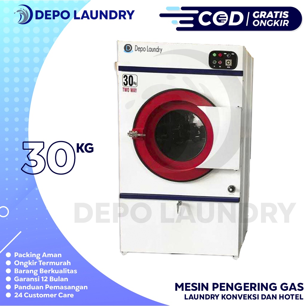 Dryer / Mesin pengering 30Kg 2 putaran