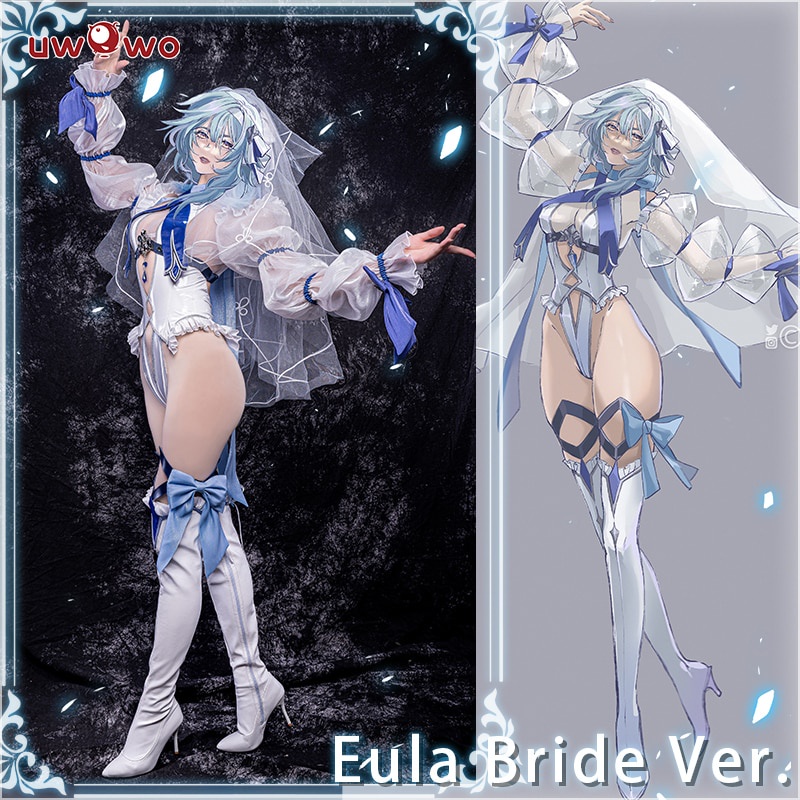 PREORDER Game Genshin Impact Eula Cosplay Costume Exclusive Authorization UWOWO x Ailish: Genshin Im