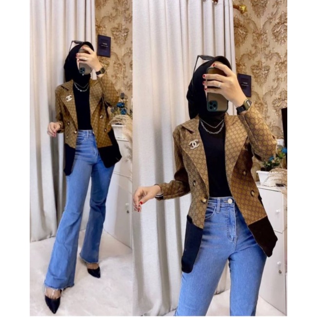 BLAZER GUCCI FASHION IMPORT WANITA PREMIUM BANGKOK