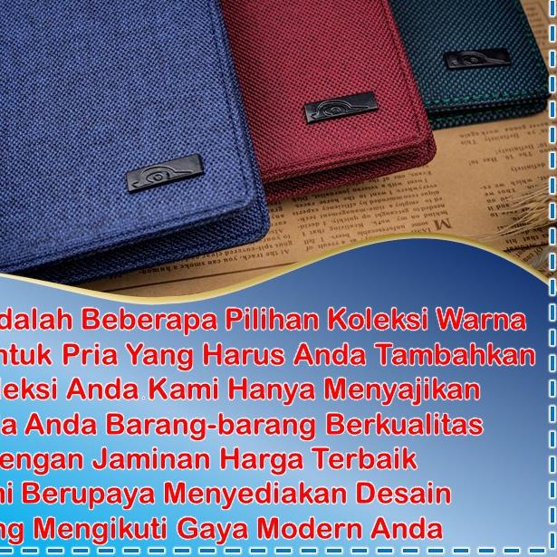 ֍ MEN WALLET DOMPET PANJANG PRIA ASLI ORIGINAL LIPAT KULIT KANVAS IMPORT KEREN DISTRO BRANDED TIPIS 