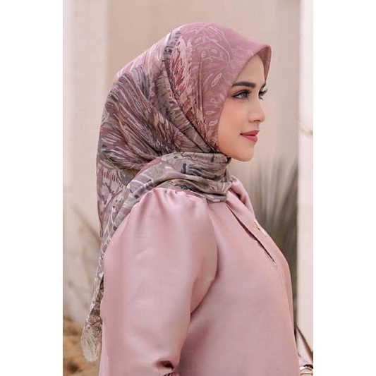 buttonscarves farsha voal Old Rose