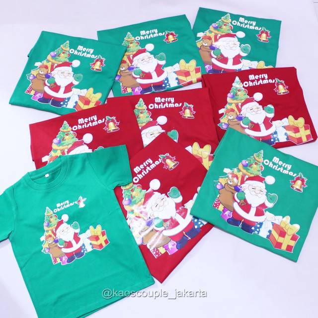 GRATIS NAMA, Kaos Natal/Baju Natal/T-shirt Natal 2021 Terbaru Anak Lucu|Pohon Natal/Christmas Snowma