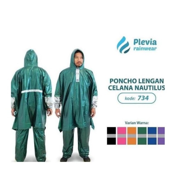 Jas Hujan Poncho Lengan/ Mantel Poncho Lengan dan Celana 734