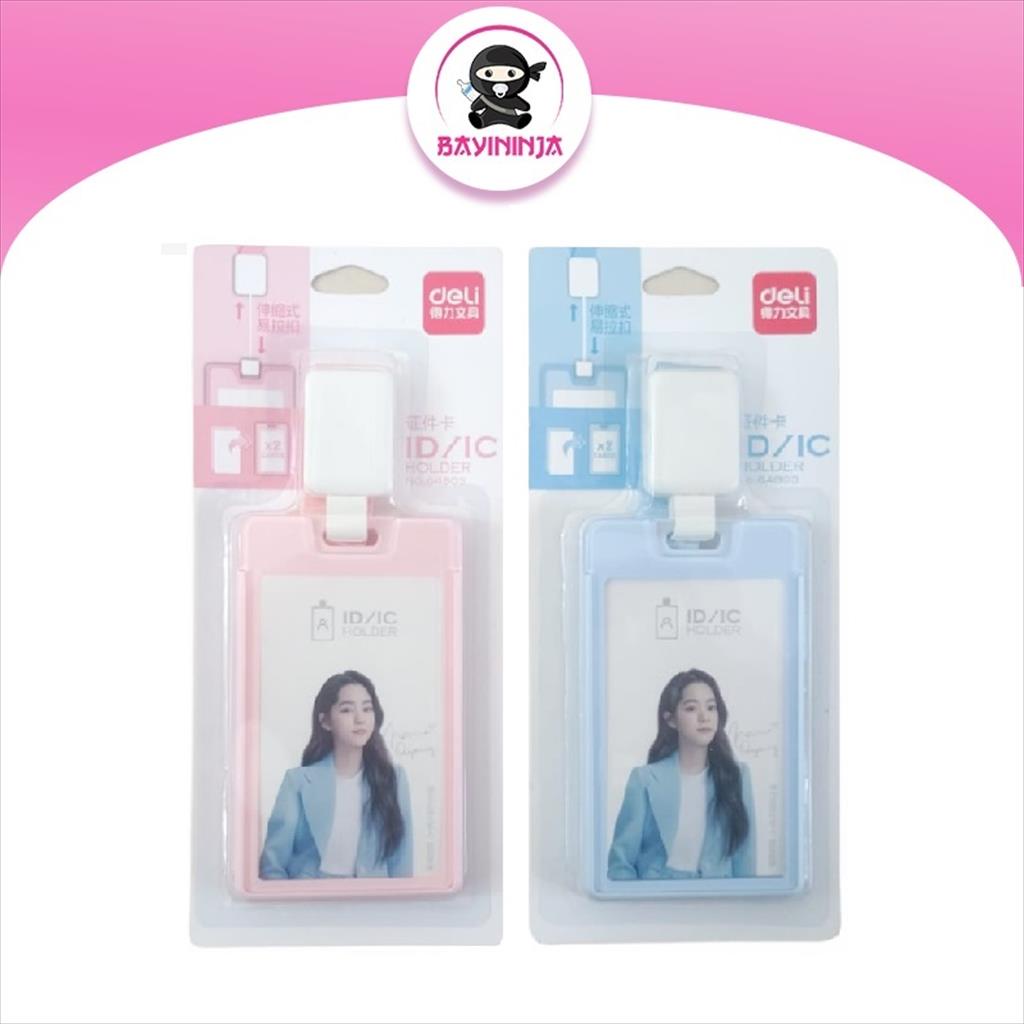 

DELI Name Badge Lanyard Id Holder 2 Kartu 54x89 mm 64803