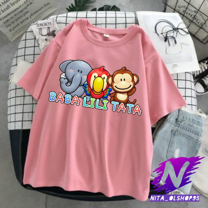 baba lili tata baju anak balita animasi kaos baba lili tata kartun anak