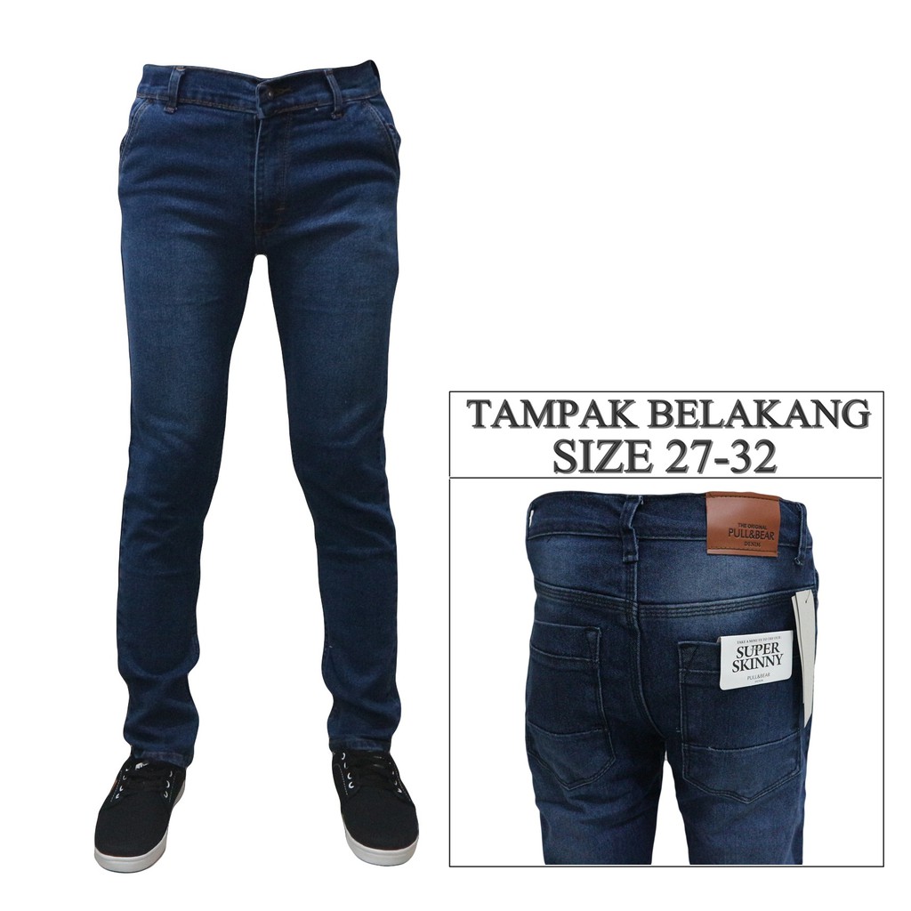  celana  jeans  pensil  slimfit skinny cowok  pria Shopee 