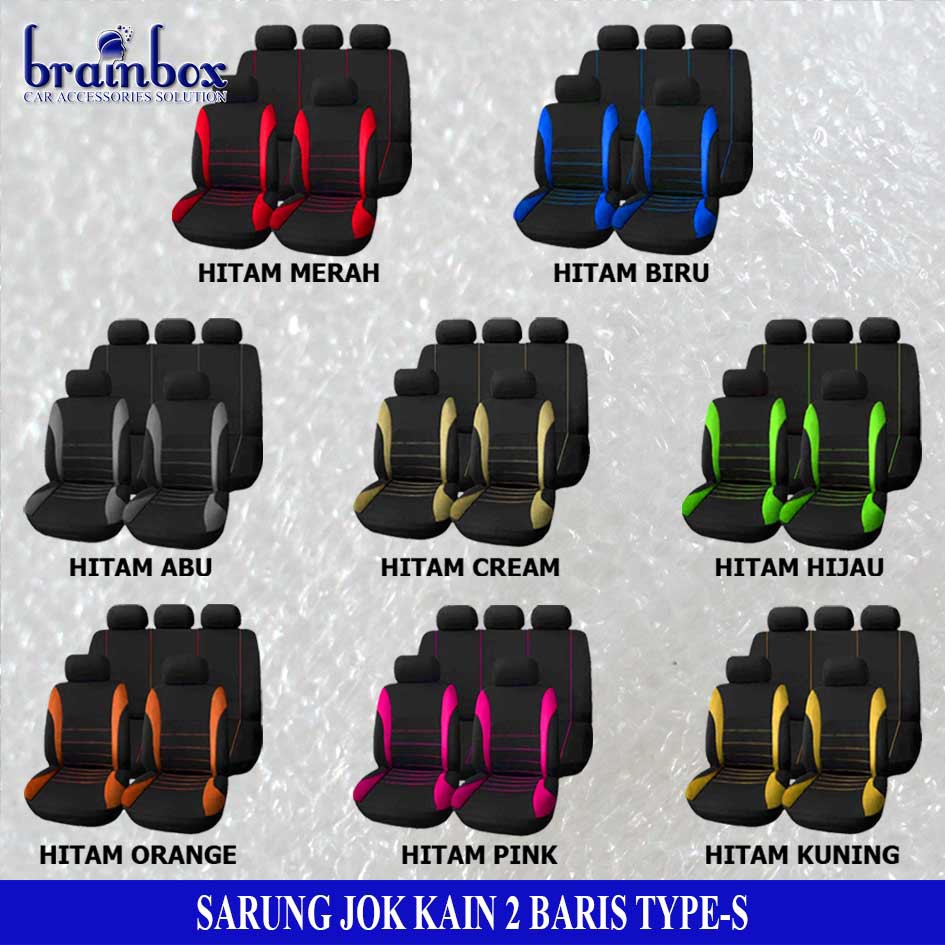 Sarung Jok Kursi Mobil Universal Sedan dan Citycar Type S  - Cover Jok Kursi Mobil - Baju Jok Mobil