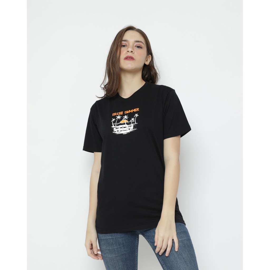  Erigo  T Shirt Sedike Black Shopee Indonesia