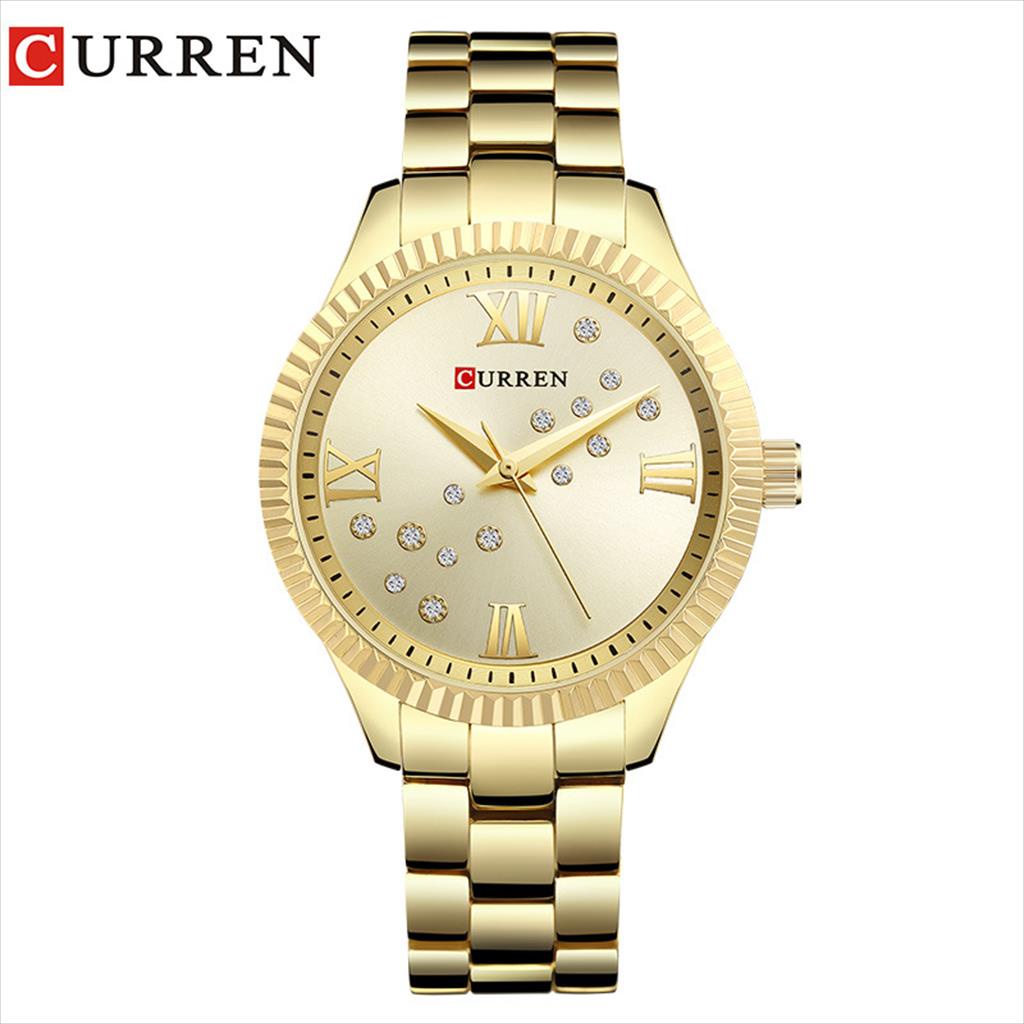 CURREN 9009 ORIGINAL Jam Tangan Wanita Rantai Stainless SKMEINDONESIA