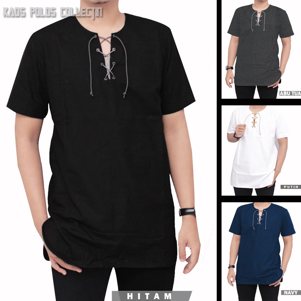 baju gamis pria | gamis kaos pria | gamis logline