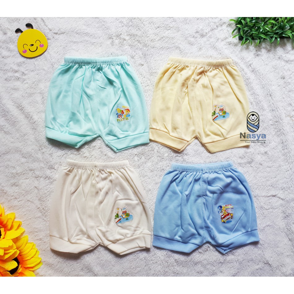 [B-036] celana pendek/panjang bayi tebal hoga unisex (cewe cowo) harga 4pcs